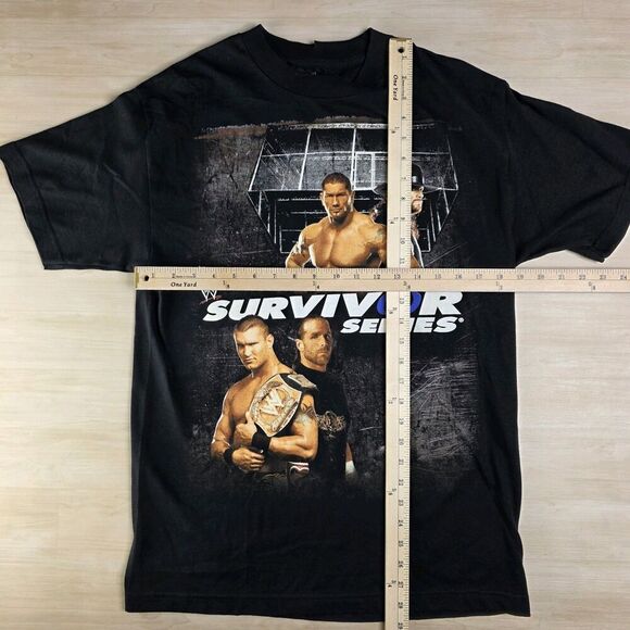 2007 WWE Survivor Series Shirt Black Miami Batista Undertaker Orton Mens Medium - Picture 6 of 10